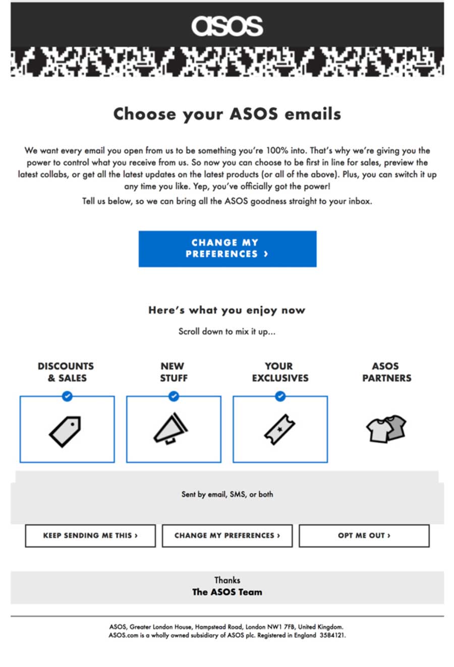 asos repermissioning