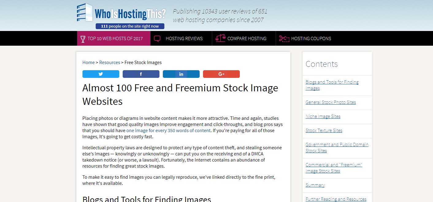 Free and Freemium Stock Image Websites