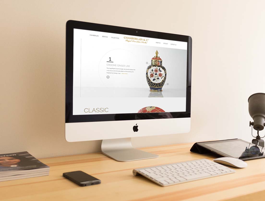 Parallax website design for Chamberlain