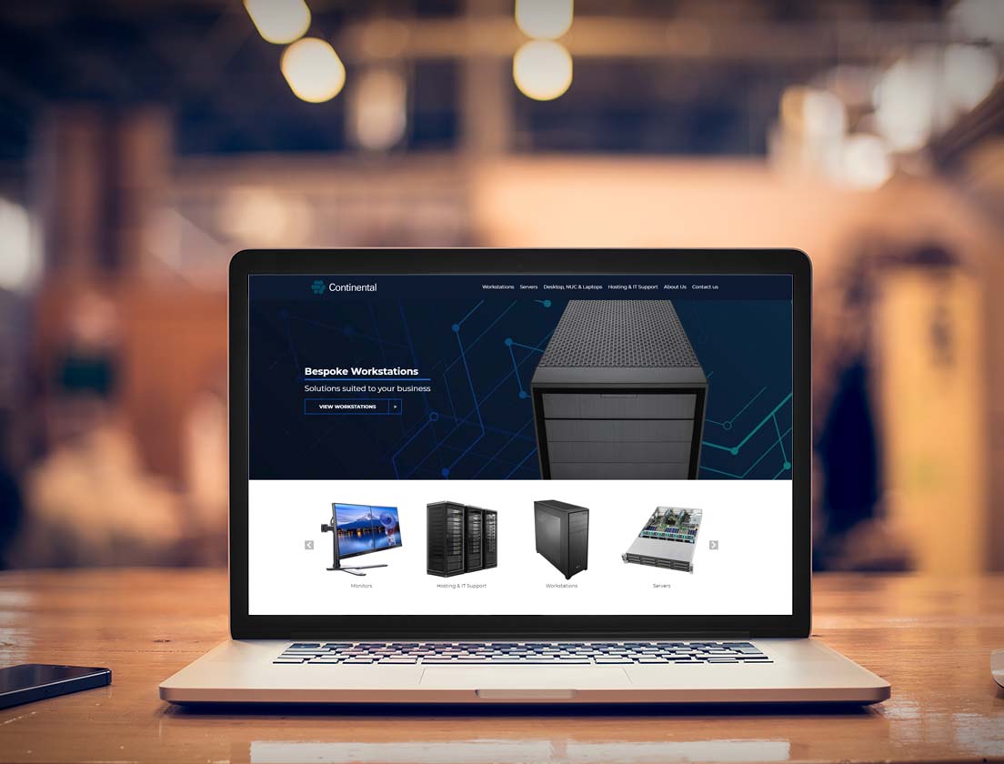 Continental Corporate responsive website design