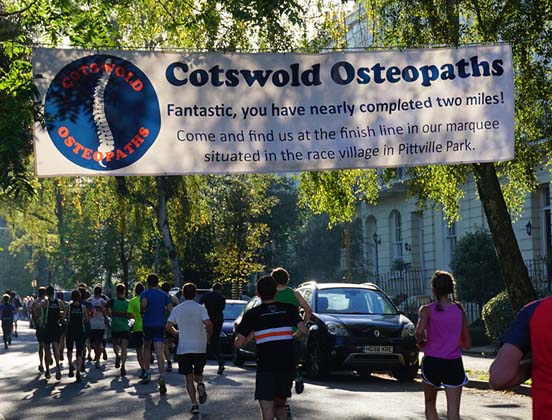 Cotswold Osteopaths Pittville Park Race in Cheltenham