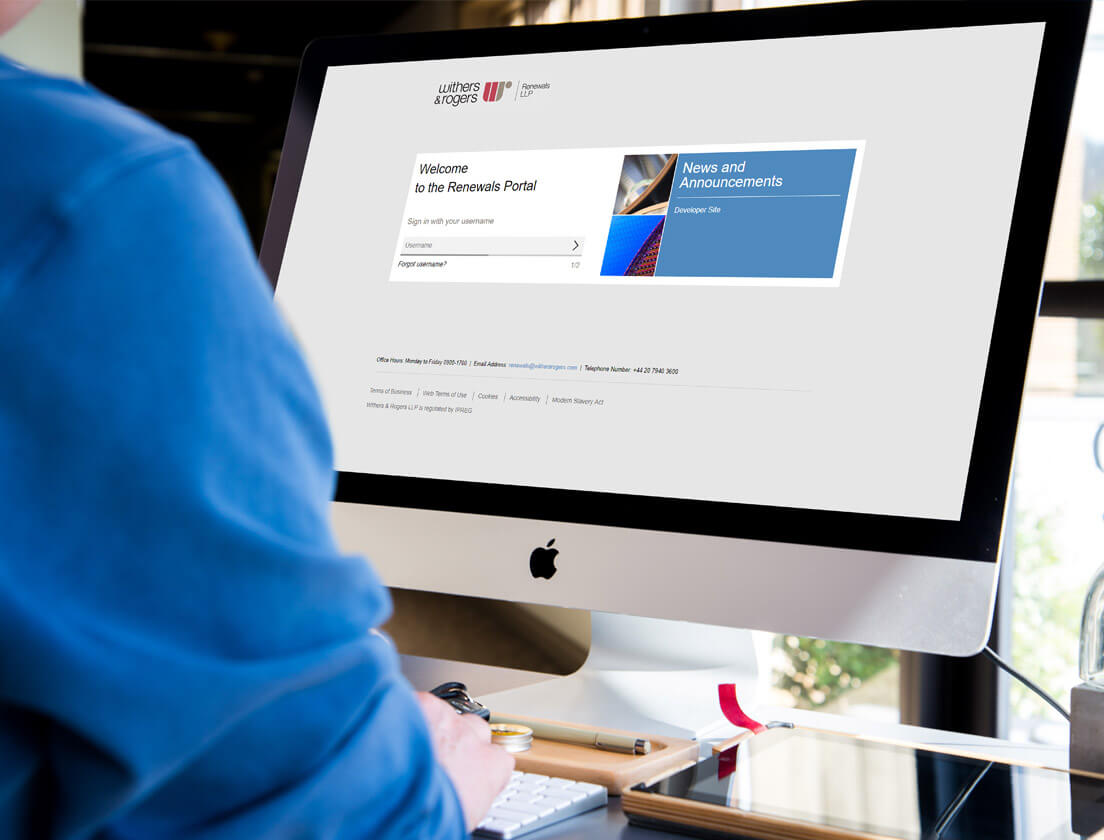 withersrogers responsive website on MacBook