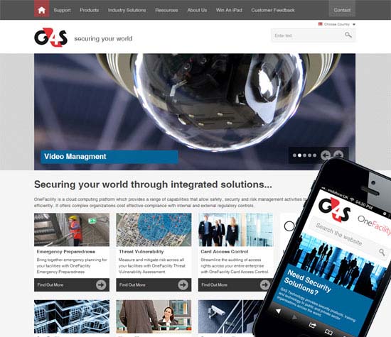 G4S Responsive website design