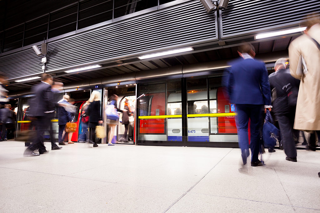 Packing onto the tube